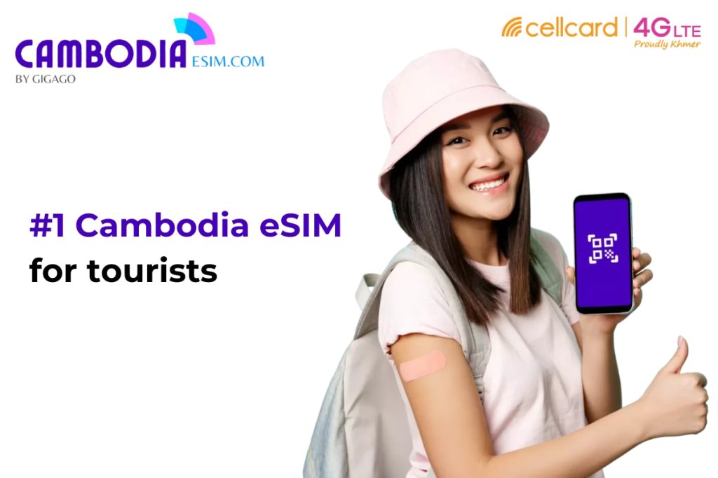 Buy Cellcard eSIM plans on Cambodiaesim.com