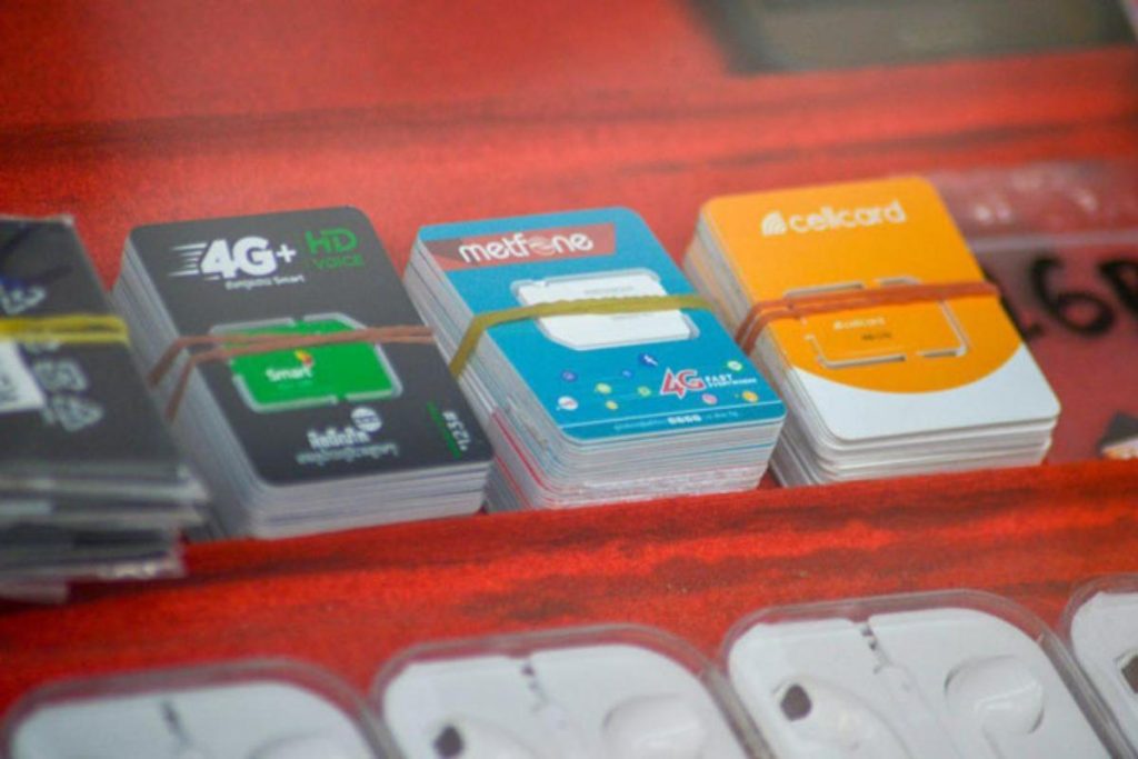 Some tourist SIM cards for travelers to Cambodia
