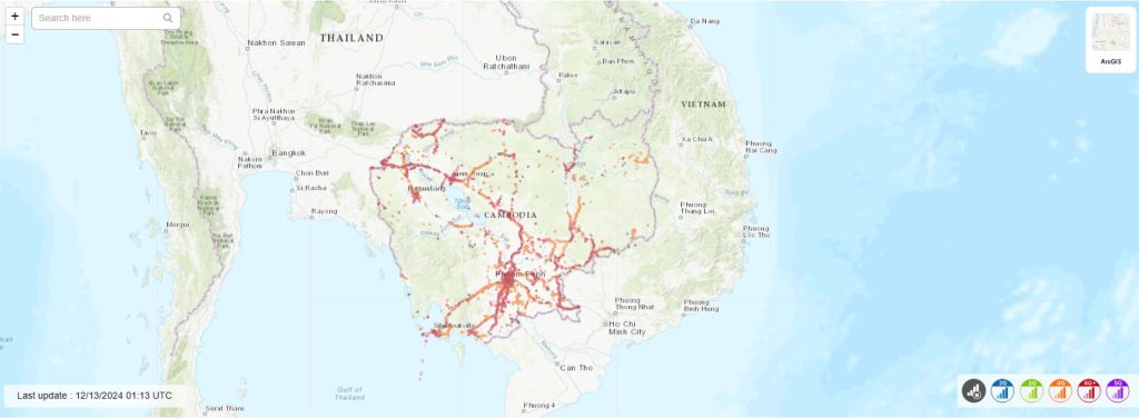 Metfone coverage in Cambodia